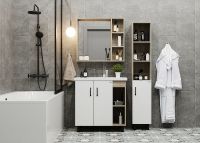 Товар: Зеркало Onika Тимбер 80.00У 208091 Дуб сонома - фото 2 Зеркало Onika Тимбер 80.00У 208091 Дуб сонома — фото 2, Мебель для ванной