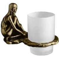 Стакан для зубных щеток Art&Max Juno AM-0714-B Бронза — фото 1, Мыльницы
