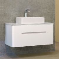 Товар: Тумба под раковину Jorno Bosko 100 Bos.01.100/P/W подвесная Белая - фото 3 Тумба под раковину Jorno Bosko 100 Bos.01.100/P/W подвесная Белая — фото 3, Мебель для ванной