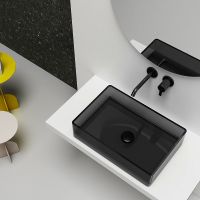 Раковина-чаша Abber Kristall 60 AT2803Onyx Черная — фото 4, Раковины накладные