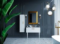 Товар: Тумба под раковину Boheme Armadi Art Vallessi Avangarde Linea 80 842-080-WG подвесная Белая Золото - фото 8 Тумба под раковину Boheme Armadi Art Vallessi Avangarde Linea 80 842-080-WG подвесная Белая Золото — фото 8, Мебель для ванной