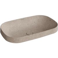 Раковина-чаша Kerama Marazzi Magica 65 MA.wbi.65\STB Бежевый камень — фото 1, Раковины встраиваемые сверху