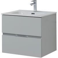 Товар: Тумба под раковину Aquanet Алвита New 60 277512 подвесная Серая матовая - фото 3 Тумба под раковину Aquanet Алвита New 60 277512 подвесная Серая матовая — фото 3, Тумбы под раковину
