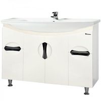 Товар: Тумба под раковину Bellezza Лагуна 105 4632118000014 Белая - фото 3 Тумба под раковину Bellezza Лагуна 105 4632118000014 Белая — фото 3, Мебель для ванной