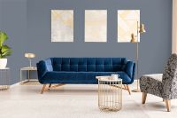 Обои Hygge 77 Colors C11 06 Флизелин (1*10,05) Синий, Однотонные — фото 2, Обои для стен