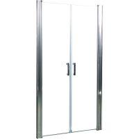 Душевая дверь в нишу River Suez 100 МТ 10000001116 профиль Матовый хром стекло матовое — фото 2, Распашные душевые двери