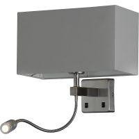 Настенный светильник Crystal Lux Jewel AP2 GR Серый Хром — фото 1, Светильники