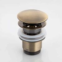 Донный клапан Frap F60-4 click-clack Бронза — фото 3, Донные клапаны