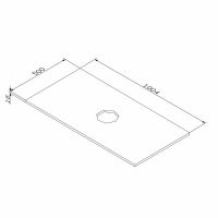 Столешница под раковину AM.PM Func 100 M8FST1000WM Белая матовая — фото 3, Раковины