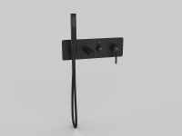 Смеситель для ванны GPD Gildo Colored MKA165-S Черный — фото 6, Смесители