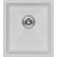 Кухонная мойка Paulmark Lumi 41 UNI LU41-WH Белая — фото 1, Кухонные мойки