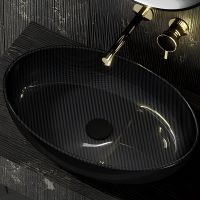 Раковина-чаша Abber Karbon 60 AK2041 Черная — фото 2, Раковины накладные