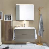 Товар: Тумба с раковиной Burgbad Eqio 93 SEYQ093F2010C001*1 подвесная Серый глянец - фото 4 Тумба с раковиной Burgbad Eqio 93 SEYQ093F2010C001*1 подвесная Серый глянец — фото 4, Мебель для ванной