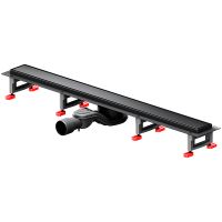 Душевой лоток AM.PM MasterFlow 80 W01SC-U11-080-04BM с Черной матовой решеткой / под плитку Tile — фото 3, Душевые лотки