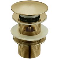 Донный клапан Boheme Medici 610/2 click-clack с переливом Бронза — фото 1, Донные клапаны