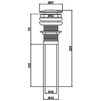 Донный клапан Frap F65-2 click-clack Хром — фото 8, Донные клапаны