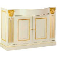 Тумба под раковину Migliore Ravenna 119 R 27066 Слоновая кость Золото без столешницы — фото 1, Тумбы под раковину