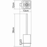 Товар: Ершик для унитаза WasserKRAFT Leine K-5027 Хром - фото 3 Ершик для унитаза WasserKRAFT Leine K-5027 Хром — фото 3, Ершики для унитаза