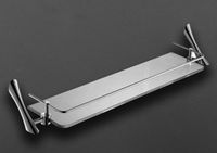 Стеклянная полка Art&Max Elegant AM-E-1582 Хром — фото 1, Полки для ванной и душа