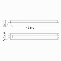 Полотенцедержатель WasserKRAFT Wern поворотный Хром арт-K-2531 — фото 4, Полотенцедержатели