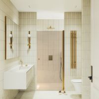 Товар: Душевая дверь Maybah Glass MGD-798-3 600x1980 на монопетле Золото стекло бронзовое - фото 2 Душевая дверь Maybah Glass MGD-798-3 600x1980 на монопетле Золото стекло бронзовое — фото 2, Душевые двери в нишу