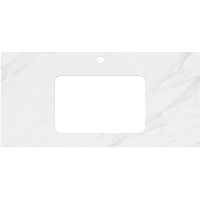 Столешница под раковину Kerama Marazzi Plaza Classic Neo Монте тиберио 100 PL3.SG507120R\100 Белый мрамор — фото 1, Столешницы под раковину