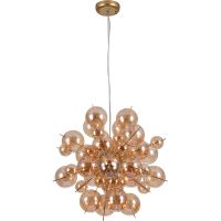 Люстра Artelamp Molecule A8313SP-9GO Янтарная Золото — фото 1, Люстры