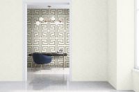 Обои Zambaiti Parati Vision 76021 Винил на флизелине (0,70*10,05) Белый/Серебряный, Геометрия — фото 3, Обои для стен