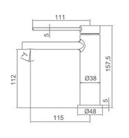 Товар: Смеситель для раковины Frap H67-6 F1067-6 Черный матовый - фото 11 Смеситель для раковины Frap H67-6 F1067-6 Черный матовый — фото 11, Смесители