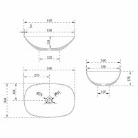 Товар: Раковина-чаша Vincea 54 VBS-6T12MW Белая матовая - фото 3 Раковина-чаша Vincea 54 VBS-6T12MW Белая матовая — фото 3, Раковины накладные