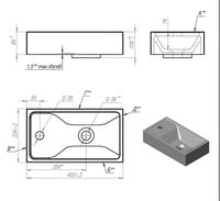 Товар: Раковина Art&Max AM-LAV-400-MR-MINI Белая - фото 5 Раковина Art&Max AM-LAV-400-MR-MINI Белая — фото 5, Раковины