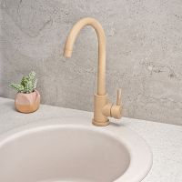 Смеситель для кухни Ростовская Мануфактура Сантехники SUS124BNK-017F Бежевый — фото 3, Смесители