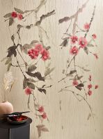 Панно Marburg Crush Motion 63448 Винил на флизелине (1,4*2,7) Бежевый/Коричневый, Цветы — фото 3, Обои для стен