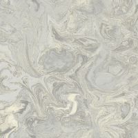 Обои Wiganford by Solo Crystal stone AK20109 Винил на флизелине (1,06*10,05) Бежевый/Серый/Серебряный, Мрамор — фото 1, Обои для стен