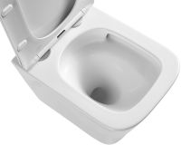 Унитаз Grossman GR-4479SQ подвесной Белый с сиденьем Микролифт — фото 6, Унитазы