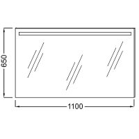 Товар: Зеркало Jacob Delafon Parallel 110 EB1417-NF с подсветкой с подогревом и ИК-выключателем - фото 3 Зеркало Jacob Delafon Parallel 110 EB1417-NF с подсветкой с подогревом и ИК-выключателем — фото 3, Зеркала в ванную комнату