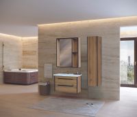 Тумба под раковину Bellezza Бруно 70 4632211270499 подвесная Табакко — фото 4, Мебель для ванной