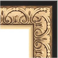 Зеркало Evoform Exclusive-G 160х70 BY 4165 с гравировкой в багетной раме - Барокко золото 106 мм — фото 2, Мебель для ванной