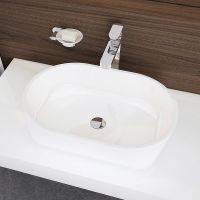 Раковина-чаша Ravak Solo 58 XJX01358000 Белая — фото 2, Раковины накладные