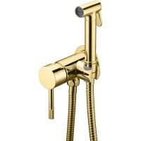 Гигиенический душ со смесителем Boheme Uno 467-G Золото — фото 1, Душевое оборудование. Душевая программа