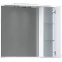 Зеркало со шкафом Dorff Comfort 75 R M97MPR0751WG с подсветкой Белое — фото 3, Зеркальные шкафы в ванную