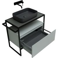 Тумба под раковину Allen Brau Priority 80 1.31002.PWM Папирус матовый — фото 10, Тумбы под раковину