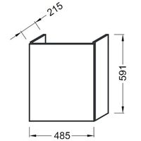 Тумба под раковину Jacob Delafon Odeon Up 50 подвесная Светлый дуб арт-EB863RU-E5 — фото 3, Тумбы под раковину