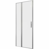 Душевая дверь Allen Brau Priority 90 3.31026.BA профиль Серебро браш стекло прозрачное — фото 1, Душевые двери в нишу