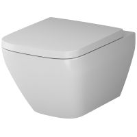 Унитаз AM.PM Spirit V2.0 Square FlashClean C701701SC подвесной с сиденьем микролифт — фото 17, Подвесные унитазы