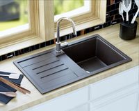 Кухонная мойка Aquaton Верона 86 1A710032VR210 Графит — фото 3, Кухонные мойки