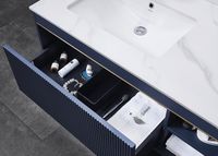 Товар: Тумба с раковиной Orans BC-1137 100 11371000 подвесная Matt deep ocean - фото 5 Тумба с раковиной Orans BC-1137 100 11371000 подвесная Matt deep ocean — фото 5, Мебель для ванной