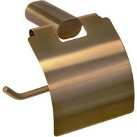 Держатель туалетной бумаги Remer Lounge LN60VO с крышкой Бронза — фото 1, Держатели туалетной бумаги