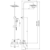 Душевая система Agger Merry A1394400 Хром — фото 11, Душевое оборудование. Душевая программа