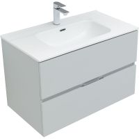 Товар: Тумба под раковину Aquanet Алвита New 80 277516 подвесная Серая матовая - фото 3 Тумба под раковину Aquanet Алвита New 80 277516 подвесная Серая матовая — фото 3, Тумбы под раковину